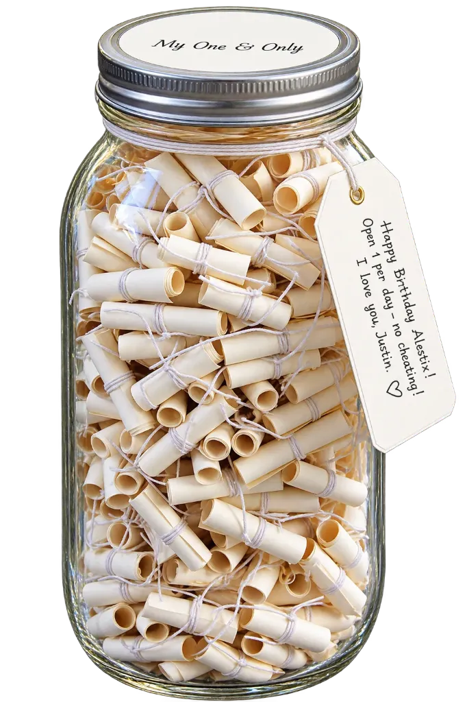 Love message jar