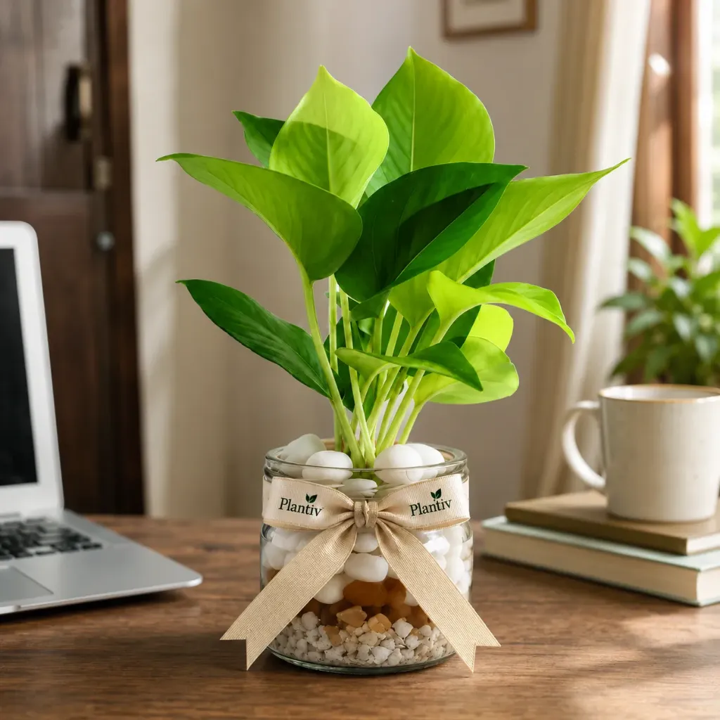 Money Plant Mason Jar Terrarium